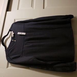 Loft grey peasant style shirt